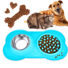 Yuming factory best selling Slow Feeder Dog Bowls Silicone 3 in 1  Water Bowl pet bowls & feeders